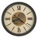 Howard Miller® Hansel 11.44" Wall Clock Metal in Black/Brown | 26 H x 26 W x 3.25 D in | Wayfair 625790