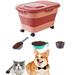 Norbi French Twig Pet Treat Canister Food Storage Plastic | 12 H x 12.59 W x 7.4 D in | Wayfair WLWQAPUHJJL2782G