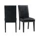 Picket House Furnishings Pia Faux Leather Side Chair Set In Black | Wayfair DMI100SC