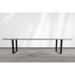 Solis Patio Pecunia Conference Table Wood/Metal/Solid Wood in White | 30 H x 120 W x 44 D in | Wayfair 697794741532