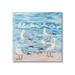 Stupell Industries Seagulls on Beach Shore Canvas Wall Art Design by Melissa Wang Canvas in Blue | 30 H x 30 W x 1.5 D in | Wayfair aw-721_cn_30x30