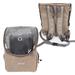 sussexhome Airline Approved Dog & Cat Backpack Water & Stain Proof w/ Mesh Cover Pet Carrier Polyester in Brown | Wayfair CBP-LBRN