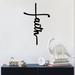 Trinx Faith Cross Metal Wall Décor Metal in Black | 24 H x 15 W x 1 D in | Wayfair C84B420FD8AC4632B3F52396566CBF61