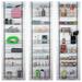 Rebrilliant Macklynn 9-Tier Over-the-Door Organizer - Hanging Wall Rack for Bathroom or Kitchen Organization | 74 H x 5.1 W x 17.7 D in | Wayfair