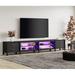 Brayden Studio® Camyiah 118" W Storage Credenza Wood in Black | 20.6 H x 118 W x 15.5 D in | Wayfair 0F9F038BA2314E75BBE8B6DF23C79FC2