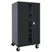 WFX Utility™ Hotwells 20 Gauge Steel Single Storage Cabinet ( 72" H x 36" W x 24" D ) in Black | 72 H x 36 W x 24 D in | Wayfair