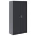 WFX Utility™ Sigismondo 20 Gauge Steel Single Storage Cabinet ( 66" H x 30" W x 18" D ) in Black | 66 H x 30 W x 18 D in | Wayfair