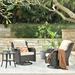 Winston Porter Licas 2 - Person Outdoor Seating Group w/ Cushions, Rattan in Brown | Wayfair 85762E03F9BF4F54841EBFEB08307824