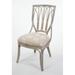 Alexander & Sheridan Inc. Cuba Dining Chair Upholstered/Wicker/Rattan/Genuine Leather in Blue/Brown | Wayfair CUB001-RWD-MWB