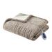 Gracie Oaks Zekira Heated Throw Polyester in Gray | 60 H x 50 W in | Wayfair 365D4D28EB084C659A917DCFB3943837