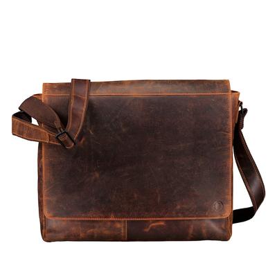 Hausfelder Manufaktur Kuriertasche Huntsville Heiner mit Laptopfach 15 Zoll Natur Herren Image