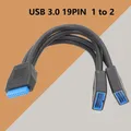 Câble d'extension USB 3.0 séparateur 19/20 broches 1 à 2 Y adaptateur d'extension interne DIY