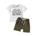 Ensemble de vêtements pour bébés garçons tenue d'été pour bébés garçons avec lettres imprimées
