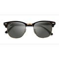 Unisex s browline Black Gold Acetate,Metal Prescription sunglasses - Eyebuydirect s Ray-Ban RB3016