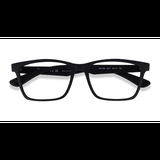 Unisex s rectangle Matte Black Plastic Prescription eyeglasses - Eyebuydirect s Ray-Ban RB7025