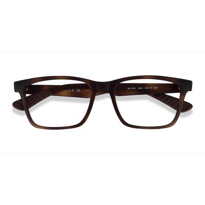 Unisex s rectangle Tortoise Plastic Prescription eyeglasses - Eyebuydirect s Ray-Ban RB7025