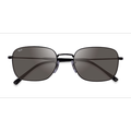 Unisex s rectangle Black Metal Prescription sunglasses - Eyebuydirect s Ray-Ban RB3706