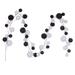 Vickerman 720295 - 10' White/Black Branch Ball Garland (N222791) Christmas Garland Ornament