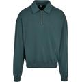 Rundhalspullover URBAN CLASSICS "Urban Classics Herren Shirt Collar Crew" Gr. XXL, grün (bottlegreen) Herren Pullover Rundhalspullover