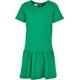 Jerseykleid URBAN CLASSICS "Damen Girls Valance Tee Dress" Gr. 134/140, Normalgrößen, grün (bodegagreen) Mädchen Kleider Jerseykleider