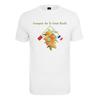 T-Shirt MISTERTEE "MisterTee Herren Orangerie Tee", Herren, Gr. M, weiß, 100% Baumwolle, bedruckt, casual, regular fit, U-Boot-Ausschnitt, Kurzarm, Shirts