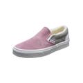 Trainingsschuh VANS "Unisex Vans Ua Classic Slip-On Color Theory Checkerboard Schuh" Gr. 37, bunt (pig suede, sherpa multi color) Schuhe Fitness