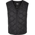 Jerseyweste URBAN CLASSICS "Urban Classics Herren Zipped Gilet" Gr. L, schwarz (black) Herren Westen