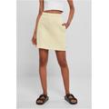 Sommerrock URBAN CLASSICS "Damen Ladies Organic Terry Mini Skirt" Gr. S, gelb (softyellow) Damen Röcke