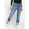 Boyfriend-Jeans GANG "94NICA WORKER", Damen, Gr. 31, N-Gr, blau (mid blau), Denim/Jeans, Obermaterial: 92% Baumwolle, 6% Polyester, 2% Elasthan, casual, regular fit lang, Jeans, cooler, androgyner Look, Topseller