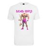 T-Shirt MISTERTEE "MisterTee Herren Dead Idols Tee", Herren, Gr. M, weiß, 100% Baumwolle, bedruckt, casual, regular fit, U-Boot-Ausschnitt, Kurzarm, Shirts