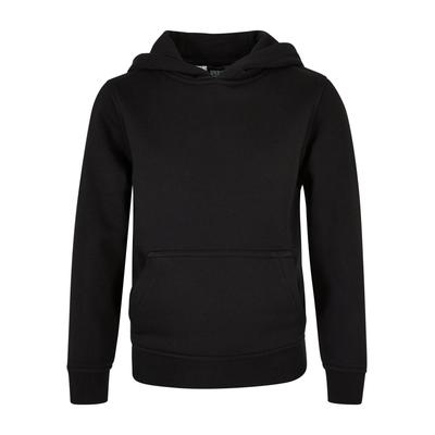 Kapuzensweatshirt URBAN CLASSICS "Urban Classics Herren Boys Basic Sweat Hoody", Jungen, Gr. 110/116, schwarz, 65% Baumwolle, 35% Polyester, unifarben, Langarm, Sweatshirts Image