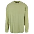 Longsleeve URBAN CLASSICS "Urban Classics Herren Heavy Boxy Acid Wash Longsleeve" Gr. 3XL, grün (vintagegreen) Herren Shirts Langarm