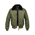 Winterjacke BRANDIT "Herren MA2 Jacket Fur Collar" Gr. XL, grün (olive) Herren Jacken Übergangsjacken