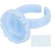 Eyelash Glue Cup Easy to Use Strong Flexibility Eyelash Extension Grafting Eyelash Glue Ring Cup (Blue 100 packs)