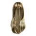 Jiyugala Human Hair Wig Limei Long Blonde Wig Fashion Women s Silk Straight Wigs For Girl Heat Friendly Synthetic Hair Mix Color Party Cosplay Warm Brown To Ash Blonde Wigs For Women Headband Wigs