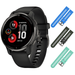 Garmin Venu 2 Plus GPS Smartwatch with 3 Straps Blue+Khaki+Teal