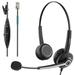 Wantek Corded Telephone Headset RJ9 with Noise Canceling Mic Mono for 2465 2564 480 6402D A100 S10 300 301 430 DTU-8 DTU-16 5010 5020 and Other Office Landline Deskphones