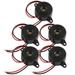 HEMOTON 5pcs Piezo Buzzer Electronic Sounder High Decibel 2-wire Leads Electric Buzzer