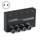 DISHAN Earphone Amplifier Portable 4 Channel Headphone Amplifier with 3.5mm Jack Improve Sound Quality Power Multiple Headsets