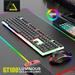 JLLOM Gaming Keyboard and Mouse Mechanical Feel RGB Led Light Backlit for Desktop PC