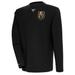 Men's Antigua Black Vegas Golden Knights Flier Bunker Tri-Blend Pullover Sweatshirt