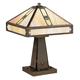 Arroyo Craftsman Pasadena 16 Inch Table Lamp - PTL-11E-GW-BK