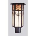 Arroyo Craftsman Saint Clair 16 Inch Tall 1 Light Outdoor Post Lamp - SCP-16-BC-RC