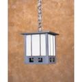 Arroyo Craftsman State Street 14 Inch Tall 1 Light Outdoor Hanging Lantern - SSH-11-GWC-MB