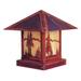 Arroyo Craftsman Timber Ridge 11 Inch Tall 1 Light Outdoor Pier Lamp - TRC-9PT-RM-BK