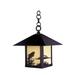 Arroyo Craftsman Timber Ridge 14 Inch Tall 1 Light Outdoor Hanging Lantern - TRH-12AR-RM-BK