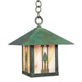 Arroyo Craftsman Timber Ridge 14 Inch Tall 1 Light Outdoor Hanging Lantern - TRH-12GS-CR-BK