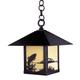 Arroyo Craftsman Timber Ridge 12 Inch Tall 1 Light Outdoor Hanging Lantern - TRH-9AS-TN-RB