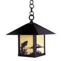 Arroyo Craftsman Timber Ridge 12 Inch Tall 1 Light Outdoor Hanging Lantern - TRH-9DR-M-RB