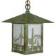 Arroyo Craftsman Timber Ridge 12 Inch Tall 1 Light Outdoor Hanging Lantern - TRH-9HS-F-BK